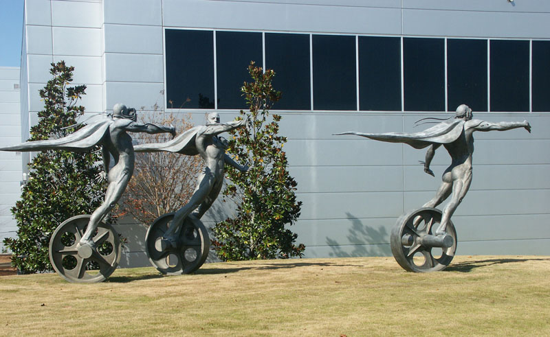 Barber Vintage Motorsports Museum sculptures