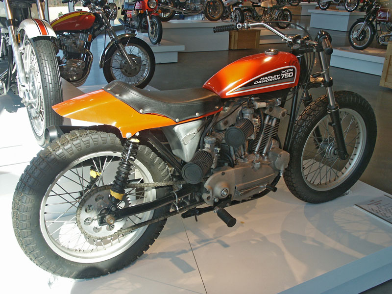 Harley-Davidson XR750 flat track racing motorcycle