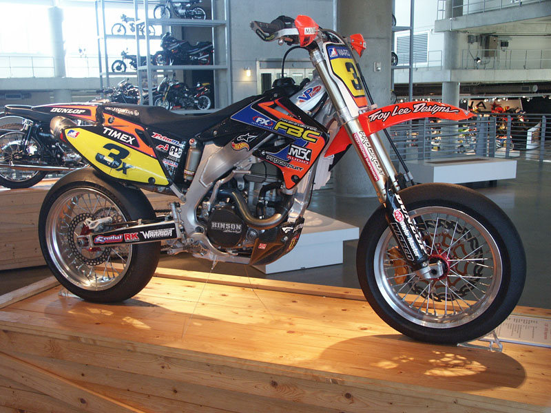 Jeff Ward's 2004 Honda CRF 450 Supermoto motorcycle