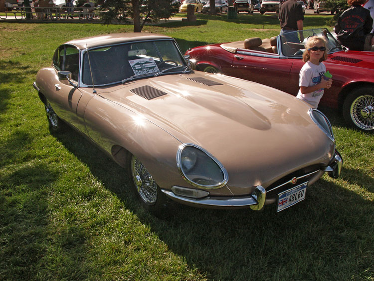 Jaguar E-Type coupe sports car