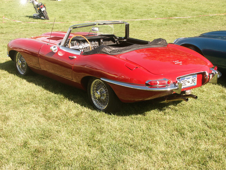 Jaguar E-Type roadster sports car