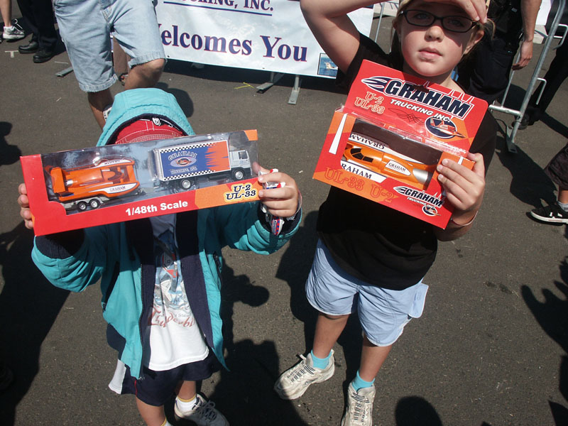 Graham Trucking hydroplane toys