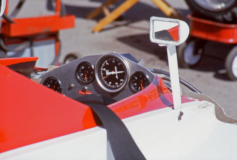 Randy Lewis Holbert CAC-1 Can-Am race car cockpit