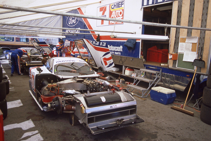 Ford Mustang GTP race car Klaus Ludwig