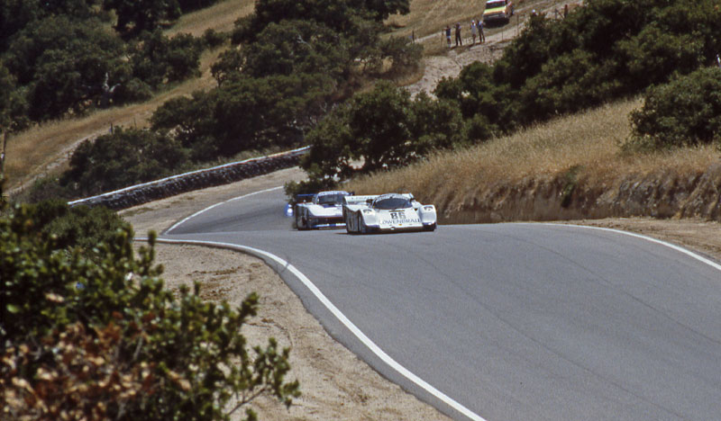 Derek Bell Porsche 962 Bob Wollek Ford Mustang GTP