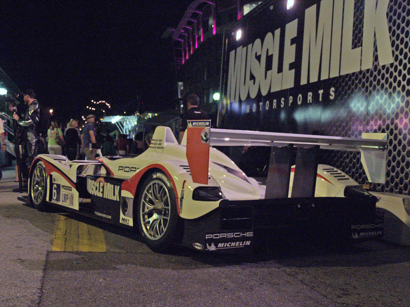 Muscle Milk Porsche RS Spyder American Le Mans Series racing car