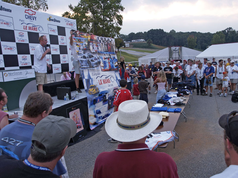 2004 Petit Le Mans auto race Road Atlanta charity auction