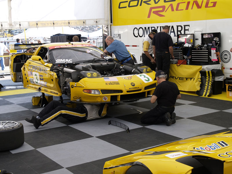 Ron Fellows Johnny OConnell Max Papis Chevrolet Corvette C5-R race car