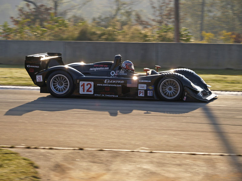 Michael Lewis, Tomy Drissi, Melanie Paterson Riley & Scott Mk IIIC race car