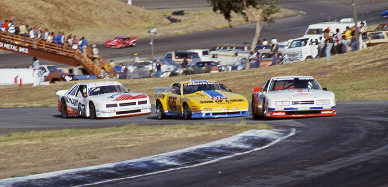 Tom Gloy Bob Lobenberg Greg Pickett SCCA Trans-Am race