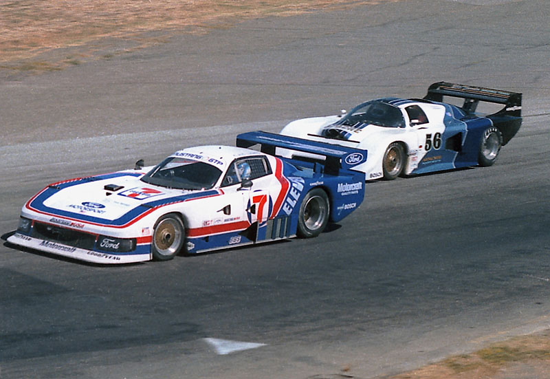 Klaus Ludwig Mustang GTP Randy Lanier Blue Thunder March 84G