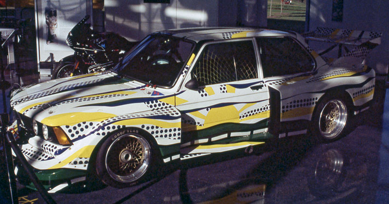 Roy Lichtenstein BMW 320i Turbo race car art