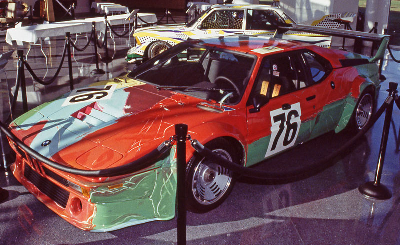 Andy Warhol BMW M1 race car art