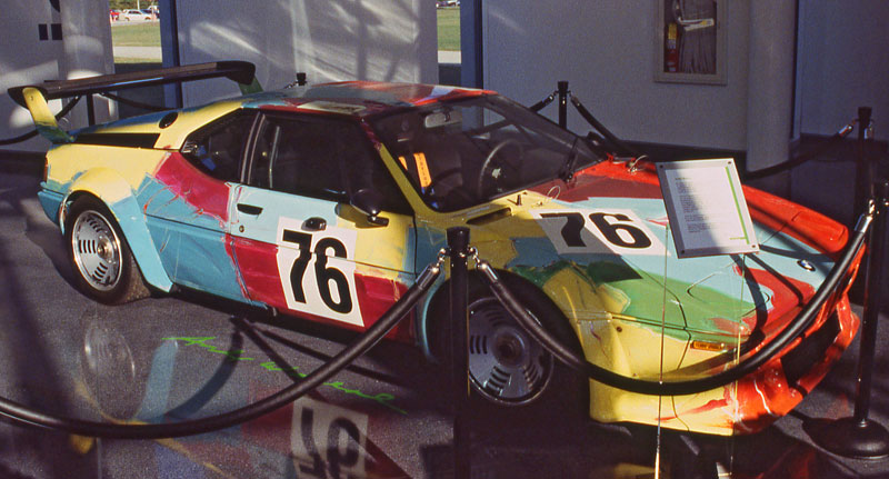 Andy Warhol BMW M1 race car art